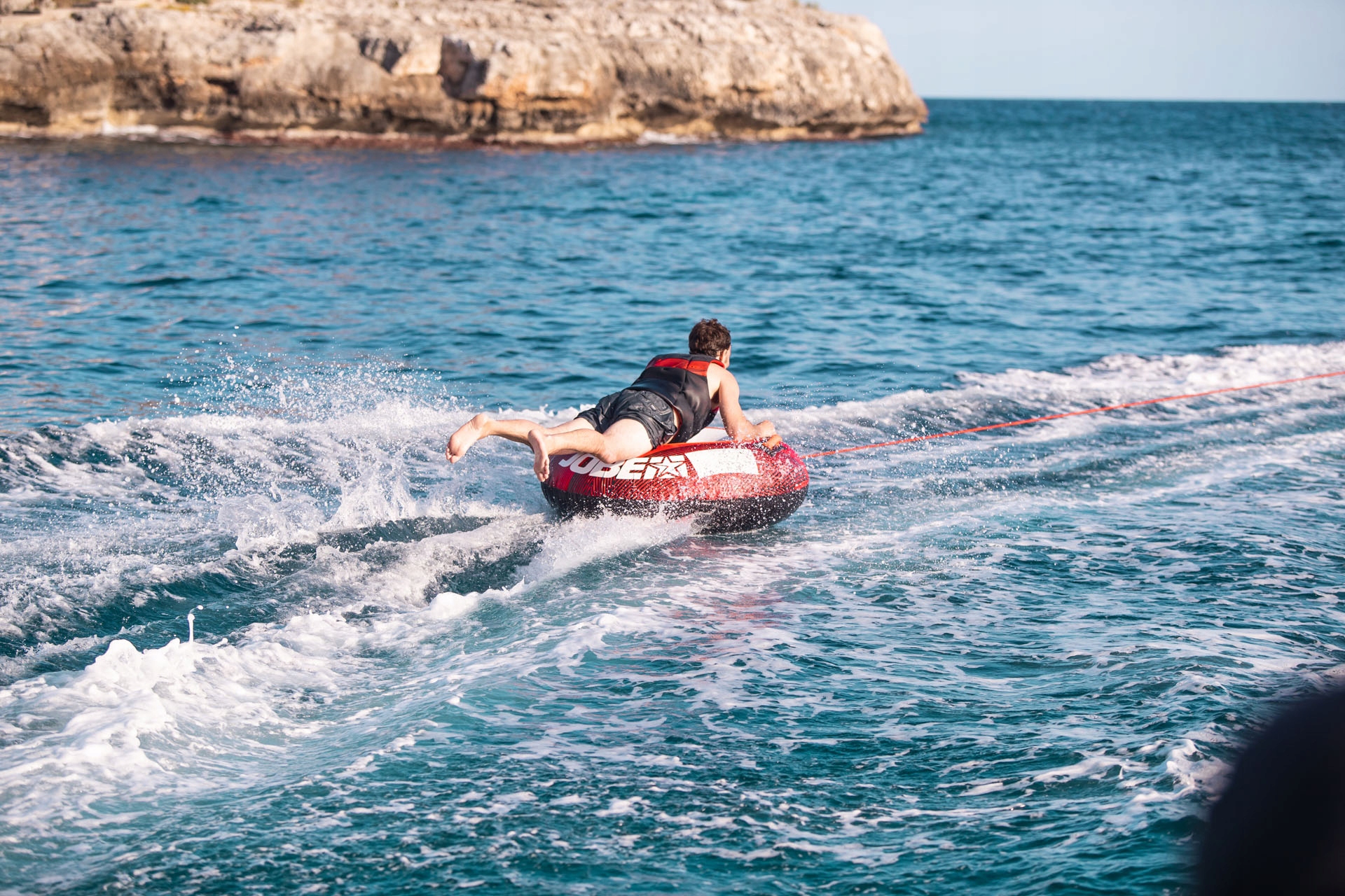 Koło JOBE CRUSHER ponton do holowania ciągania 1 osoby pączek czerwony Marka Jobe