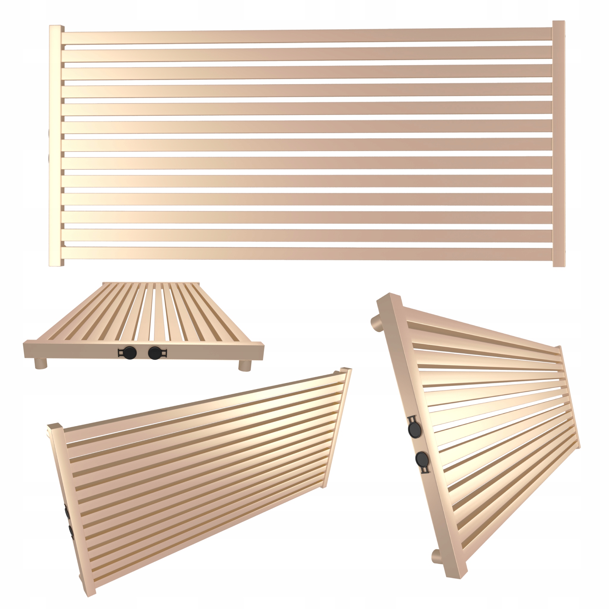 Dekorativní radiátor Radiator 180x61 Zlatý Růžový