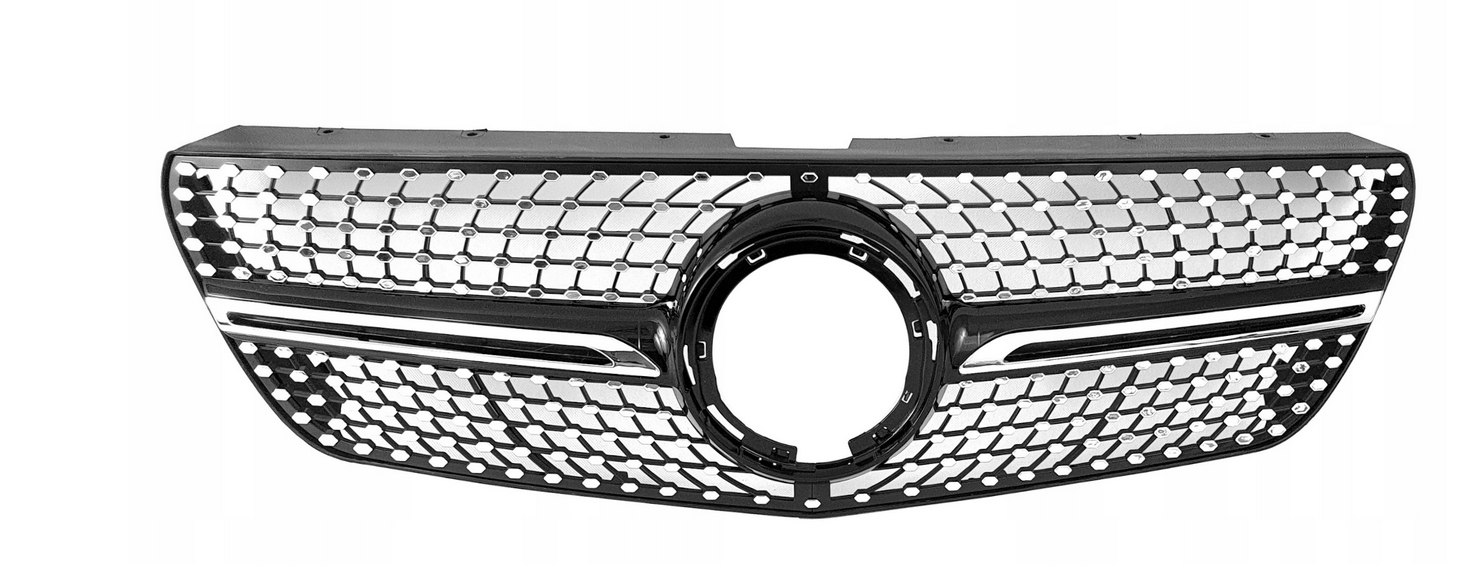 MERCEDES VITO W447 14- GRILL ATRAPA DIAMOND LOGO Strona zabudowy przód