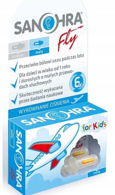 Sanohra Fly ochrona stopery do uszu dla dzieci (1 para)
