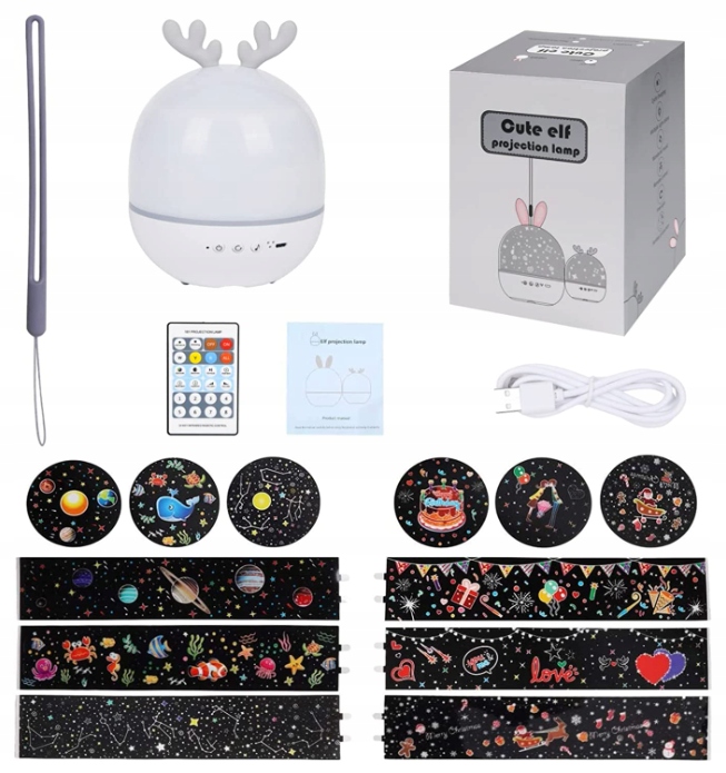 Uraqt Lampka Nocna LED Projektor Gwiazd Kosmos — miniatura 13