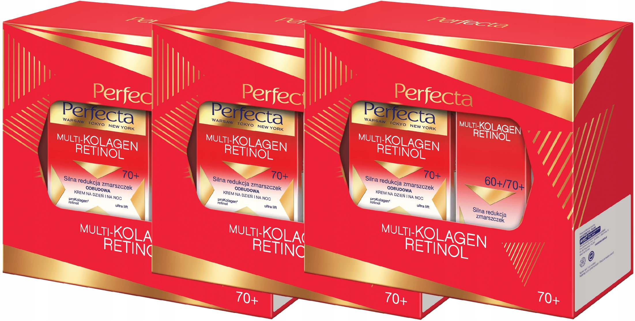 3 kusy Vánoční sada Multikolagen 70+ Perfecta Retinol Vrásky