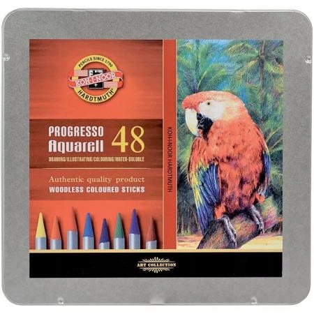 Koh-i-noor 8786 Akvarelové pastelky v laku Progresso 48ks