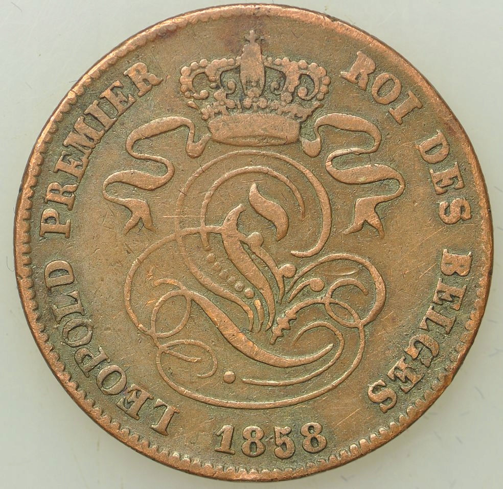 Belgia - 2 centymy 1858