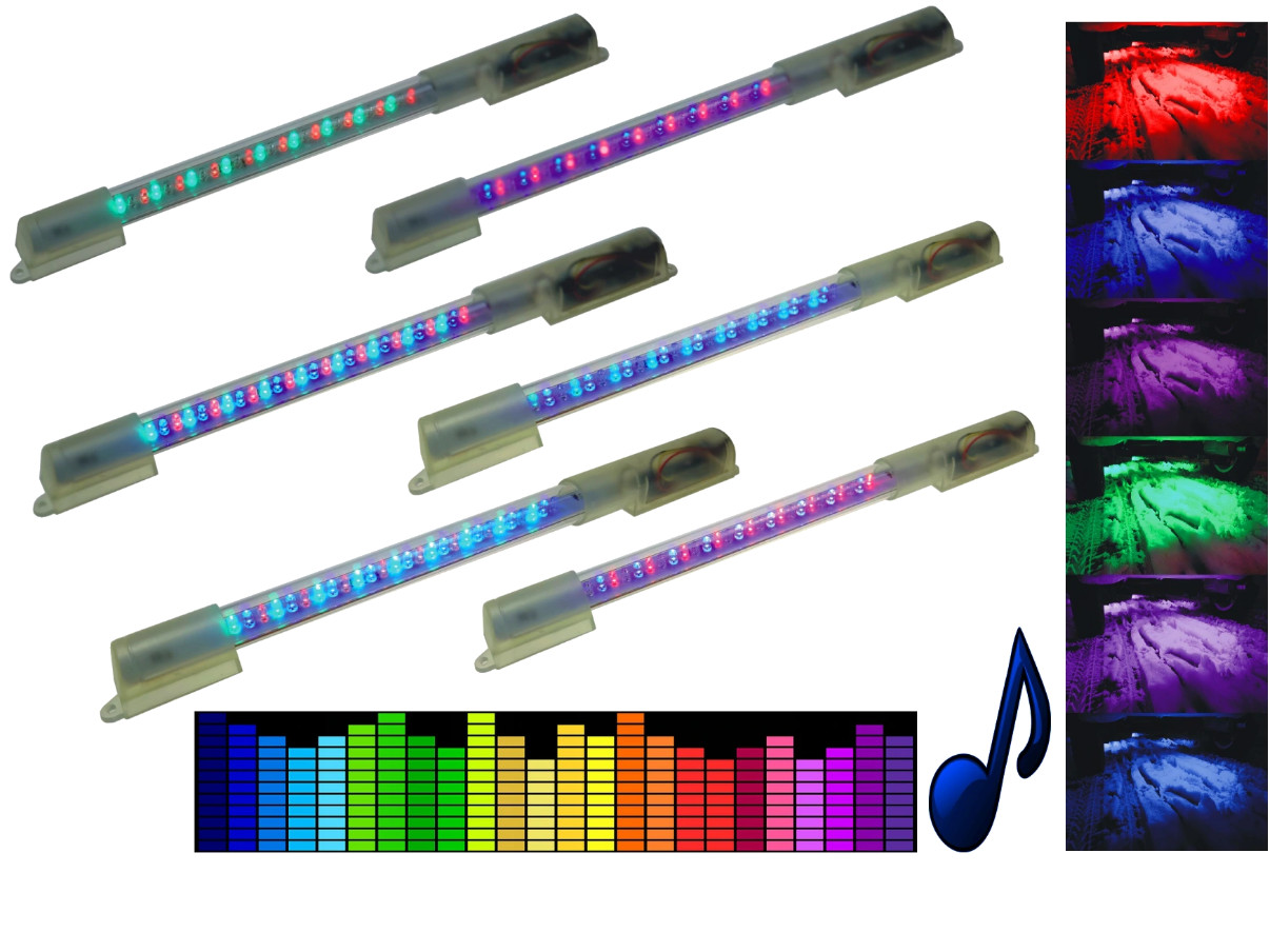

Neon Tuba Listwa Led Multikolor Reakcja Na Dźwięk