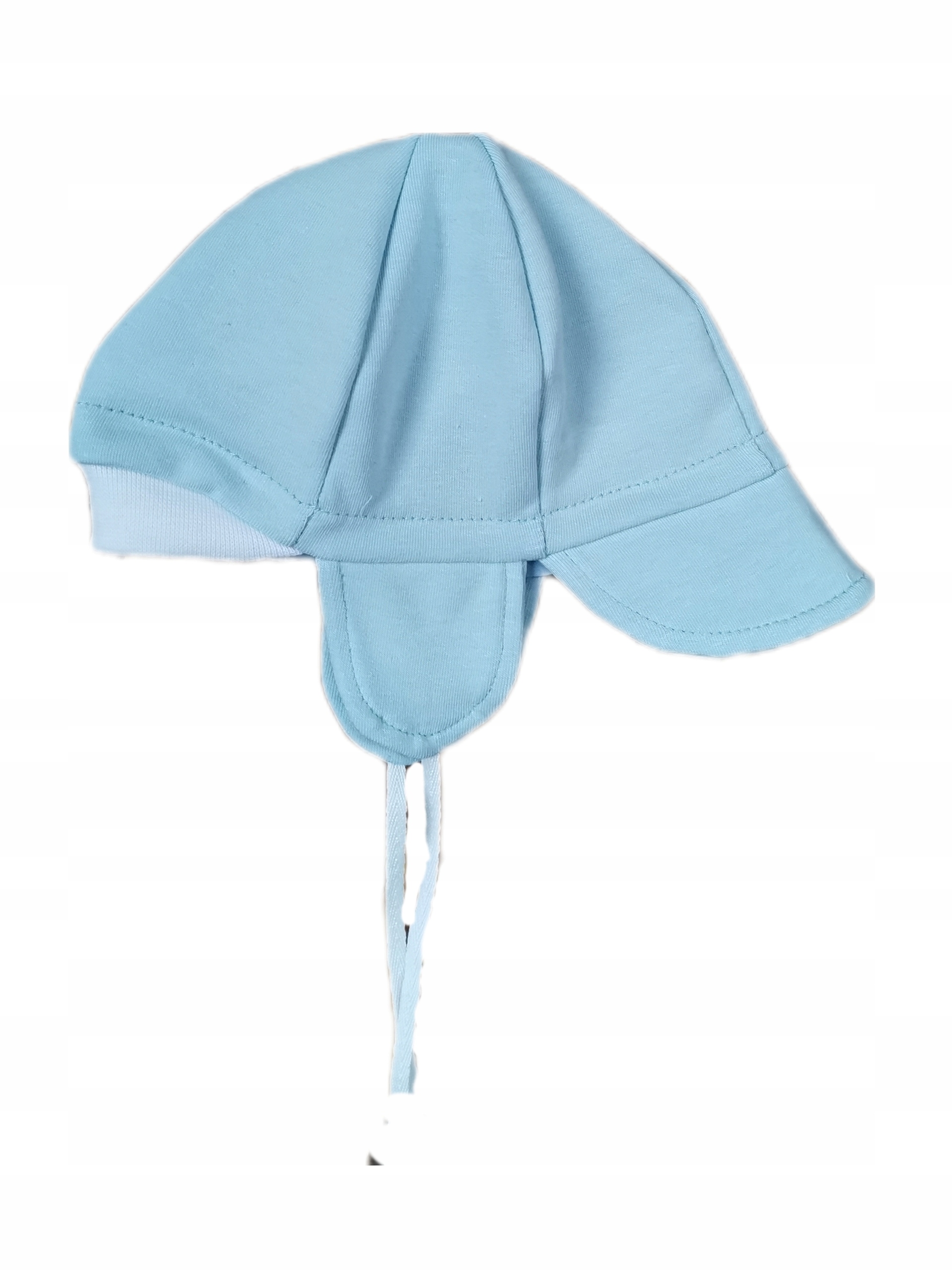 CZAPKA, czapeczka do chrztu BŁĘKITNA BAWEŁNA 74 Marka Dominga