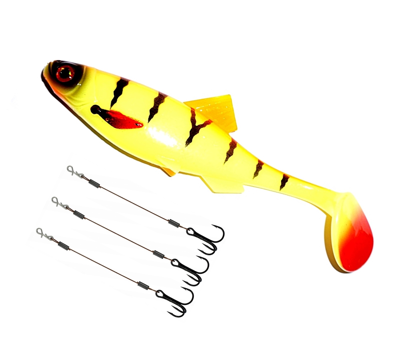 Ripper Miracle Fish 20cm 59.5g Neon Tiger Perch 3D Cold 3x Dozbrojka