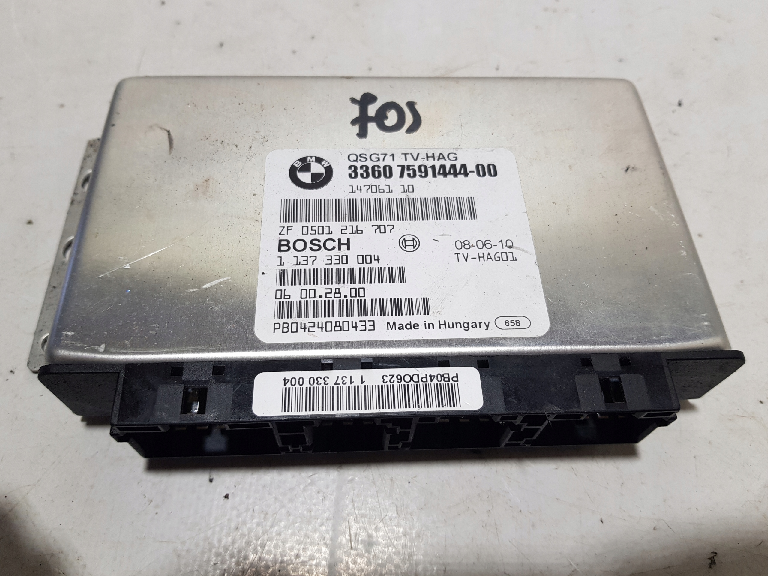 BMW X5 E70 3.0 DIESEL modulo Centralina cambio ingranaggi REDUKTORA 7591444