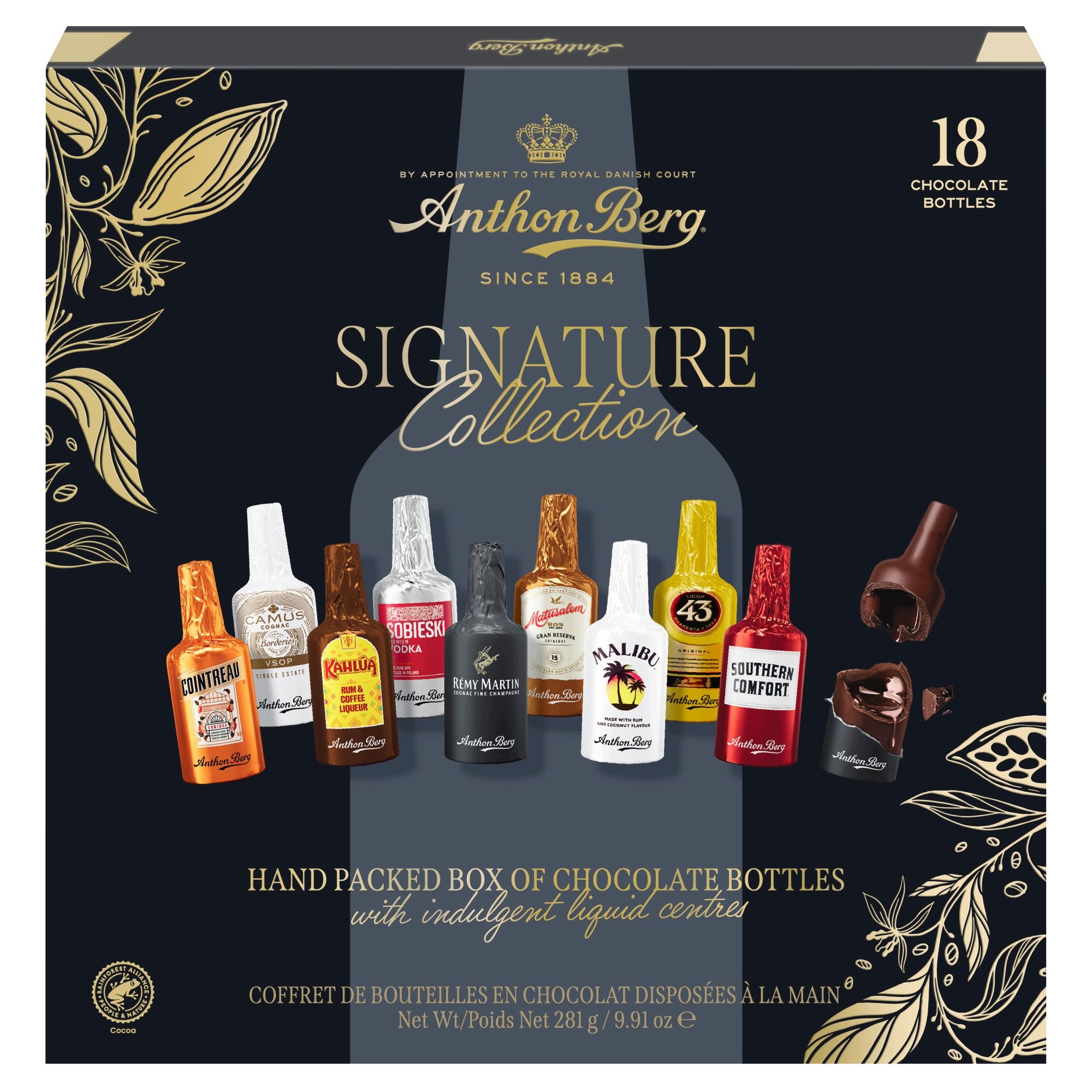 Čokoládky s alkoholem Anthon Berg Chocolate Liqueurs 18ks 281g
