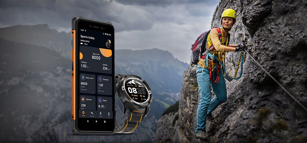 HAMMER Watch Plus AMOLED, GPS, Smartwatch Sportowy Wodoszczelność tak