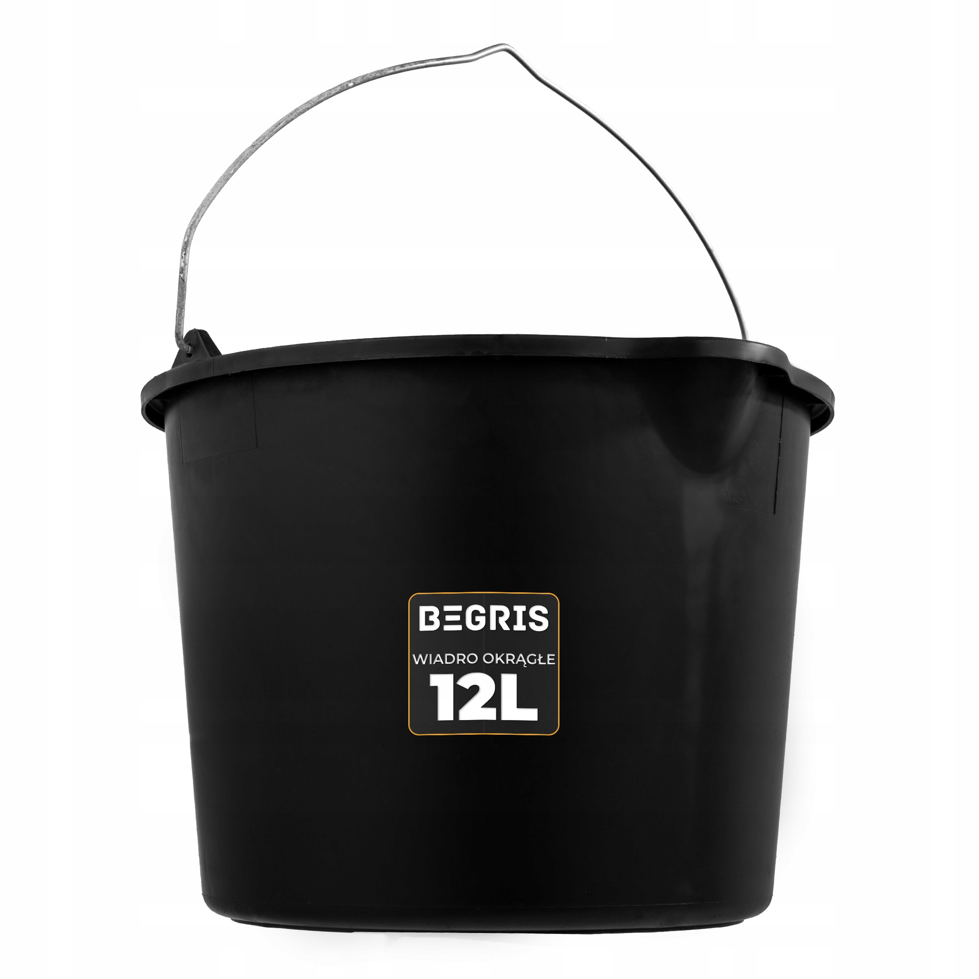 WIADRO BUDOWLANE GOSPODARCZE Z LEJKIEM CZARNE 12L Rodzaj wiadro