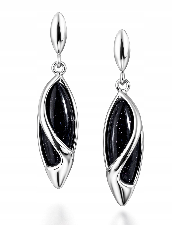 Krásné stříbrné náušnice noc Káhiry náušnice puzetky šroubovací stříbro o ryzosti 925