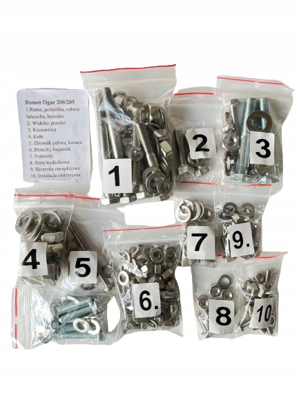 Nový Komplet Šroubů, Šrouby Nerezové Ogar 200 Ogar 205 Romet