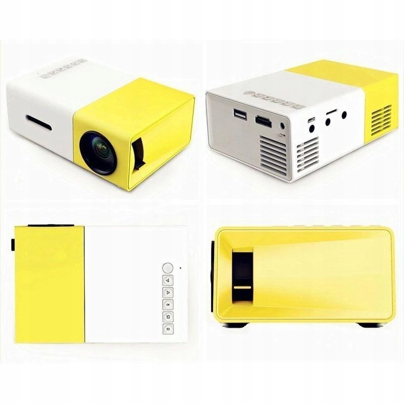 PRZENOŚNY RZUTNIK MINI PROJEKTOR LED FULL HD USB Żywotność lampy w trybie normalnym 30000 h