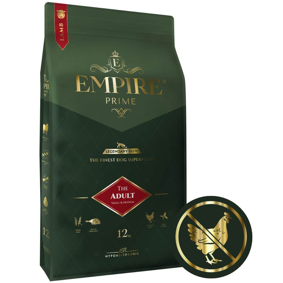 Empire Prime Karma monobiałkowa Adult Lamb- dla ras małych i średnich- 12kg