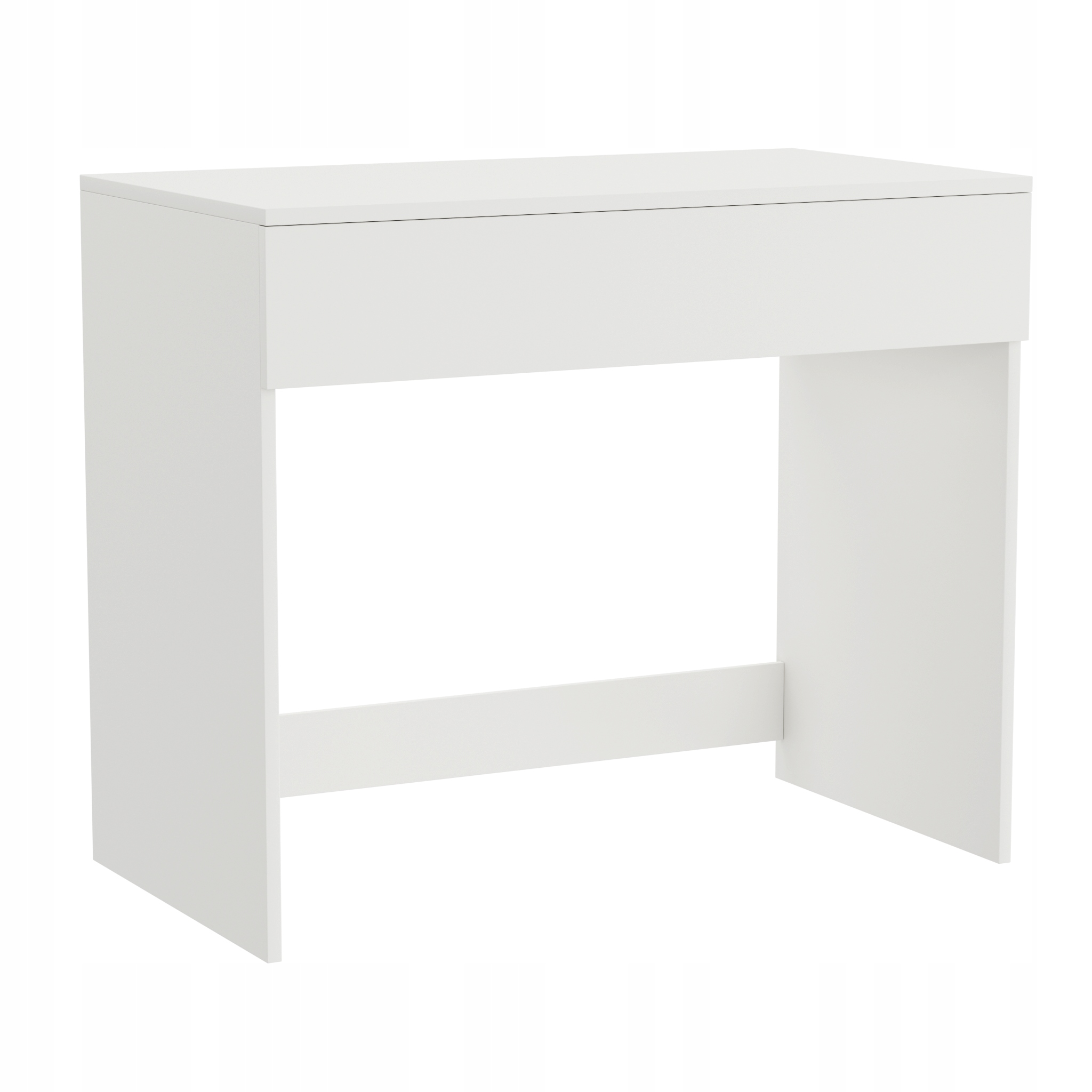 Počítačový Stůl Bílý Úzký Toaletní Stolek Šuplík Jednoduchý rozměry: 90x77x50