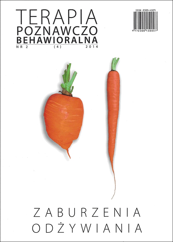 

Zaburzenia odżywiania. Terapia Poznawczo-Behawiora