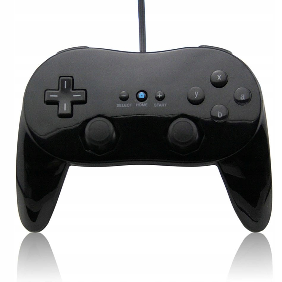 You2K Pad Classic Controller Pro zamiennik do konsoli Wii i Wii U czarny