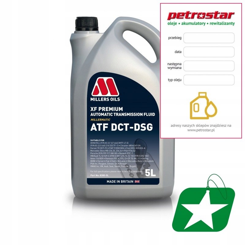 MILLERS XF PREMIUM ATF DCT - DSG 5L