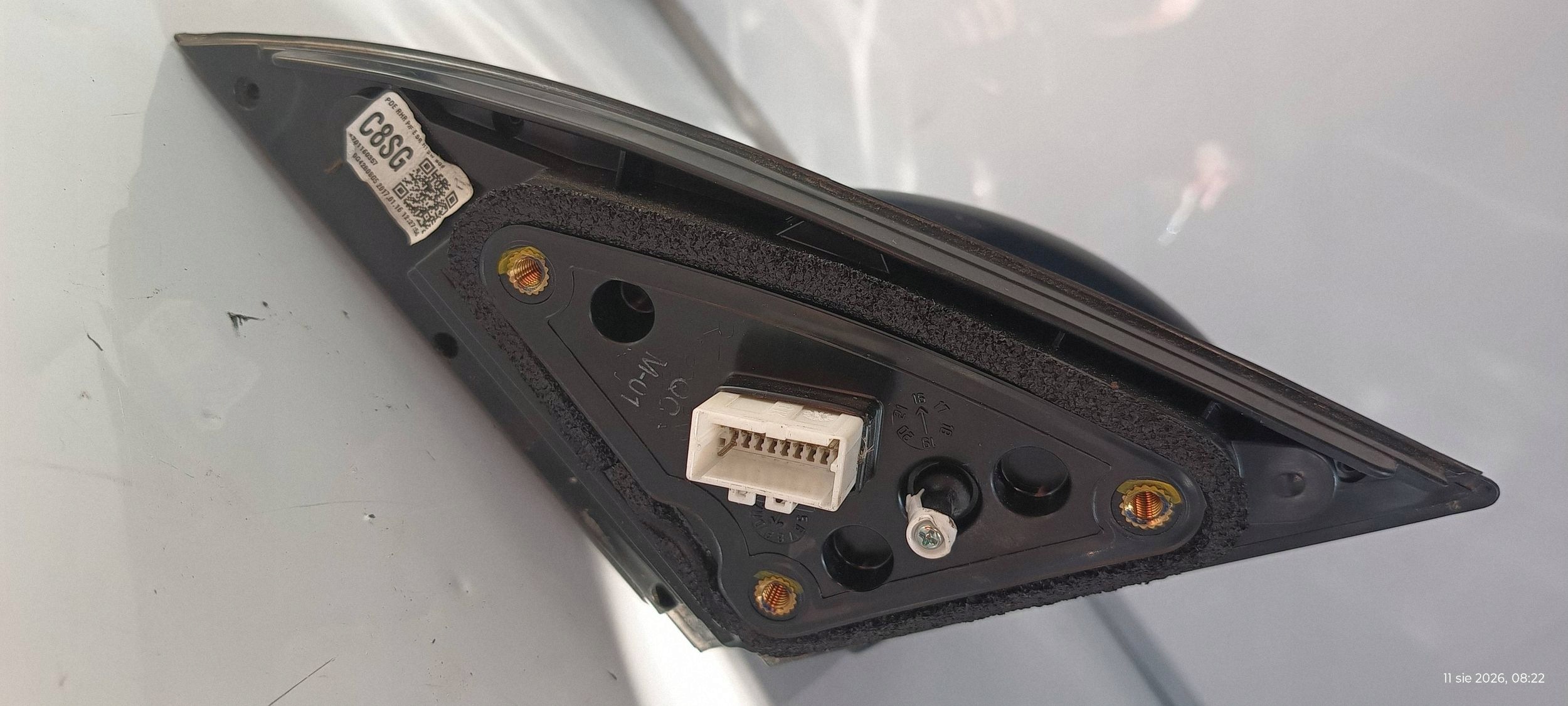 HYUNDAI I30 III mirror SG5 right 8-PIN UK 2017