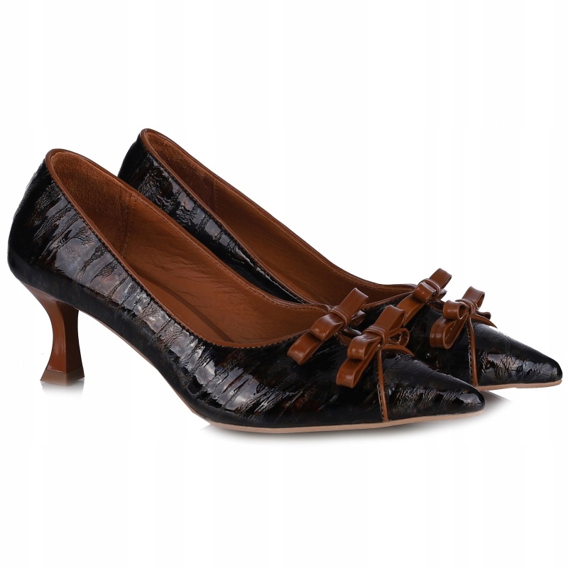 Dámské lodičky Bombonella 1T 01 216 09 Clr 15583-TAN Kůže VEL.39