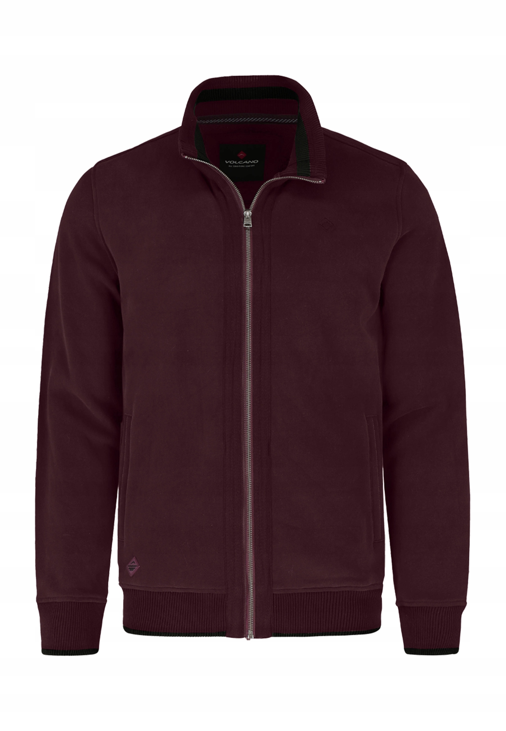 Pánská Rozepínací Mikina S Vínovým Stojáčkem Volcano B-led 5XL