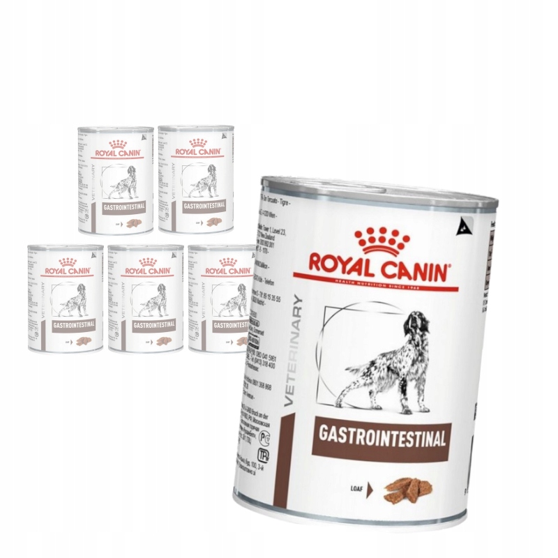 Levně Royal Canin Veterinary Gastrointestinal 6x400g Vlhké Krmivo Paštika pro psa