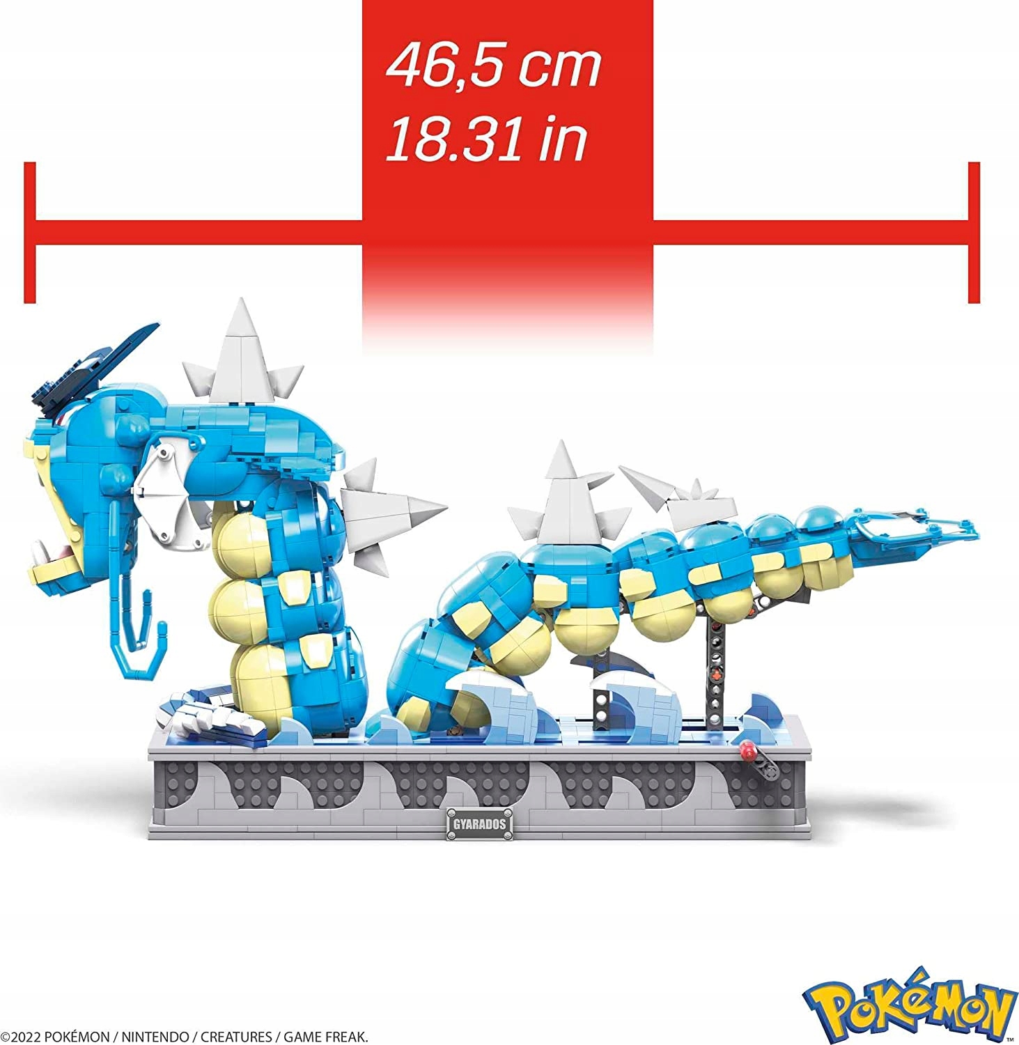 MEGA POKEMON KLOCKI 2186el Gyarados kolekcjonerski Marka Mattel