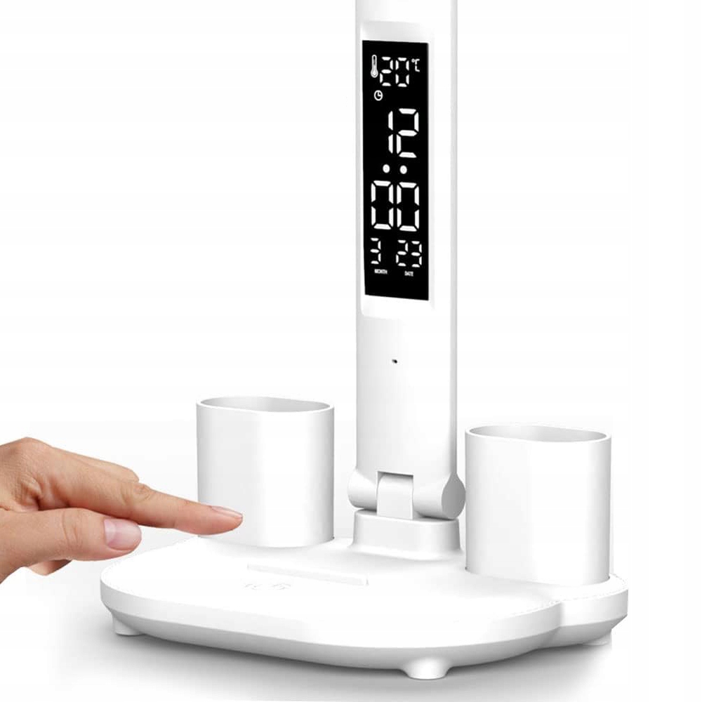 LAMPKA BIURKOWA LED, LAMPKA LED CHRONIĄCA OCZY, PODWÓJNA GŁOWICA LAMPA Marka bez marki