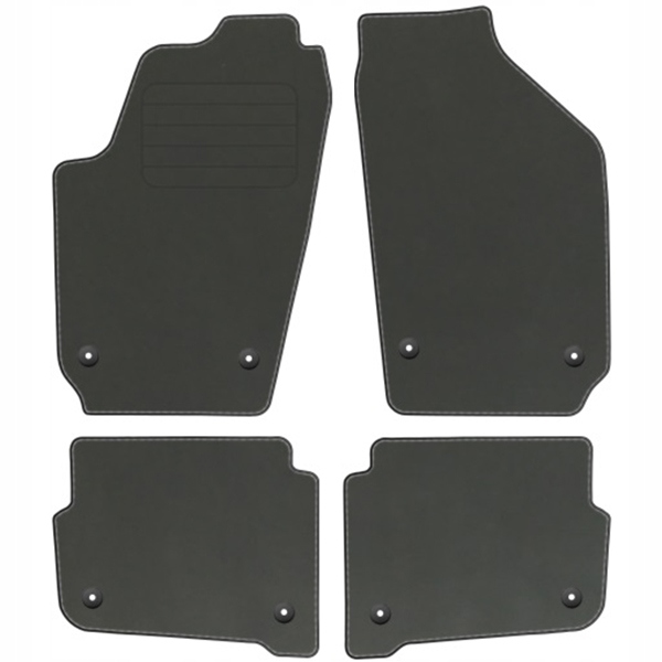 Коврики велюровые крепления в комплекте Декор