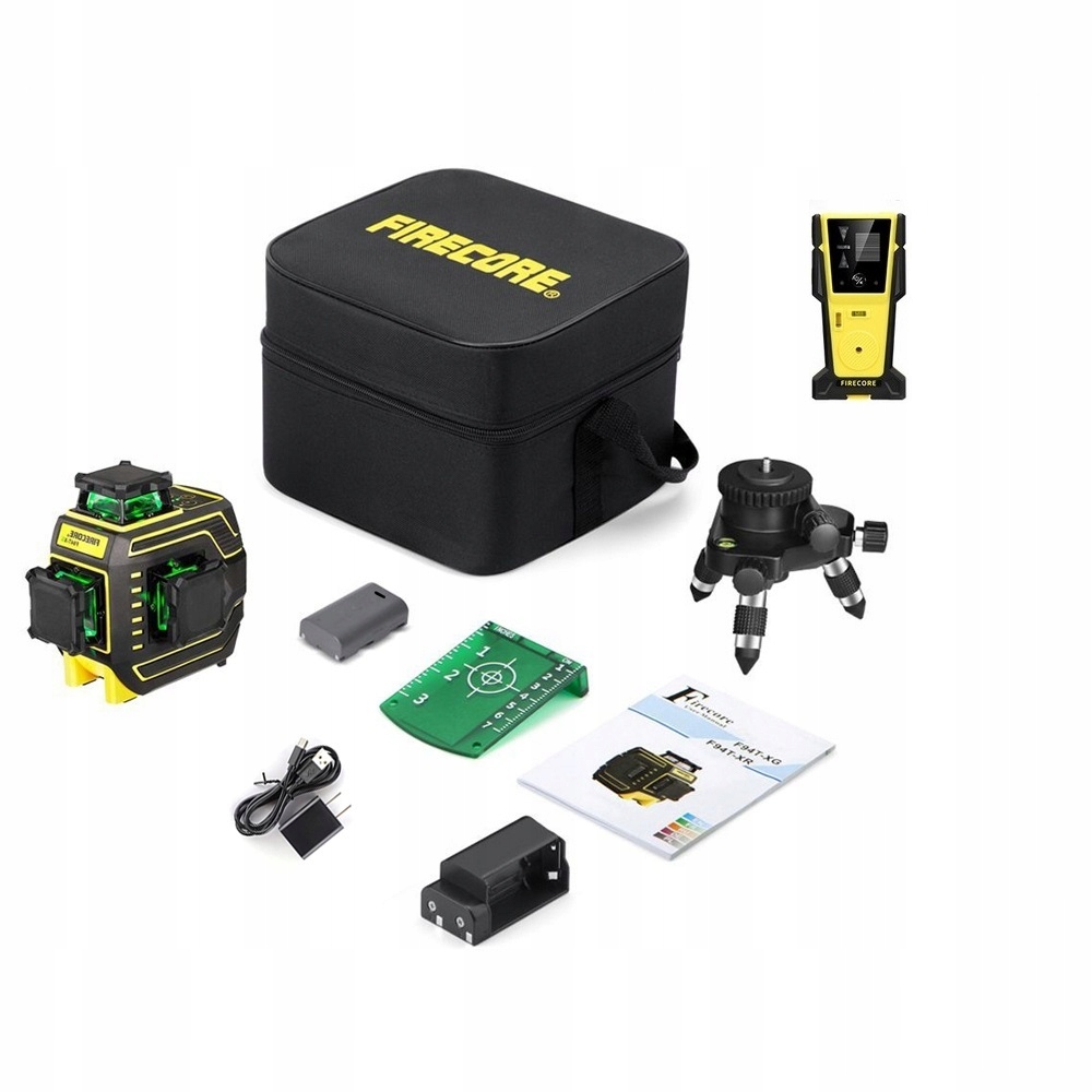 POZIOMICA LASEROWA FIRECORE 3D F94T + DETEKTOR