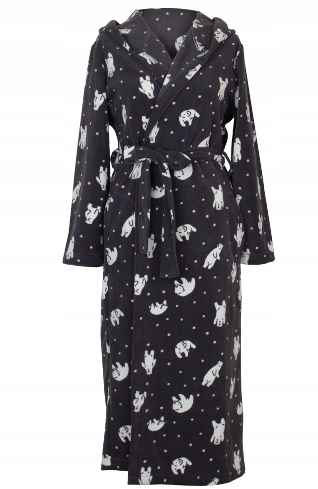 Muzzy Dámský fleecový župan dlouhý Medvídci R: M