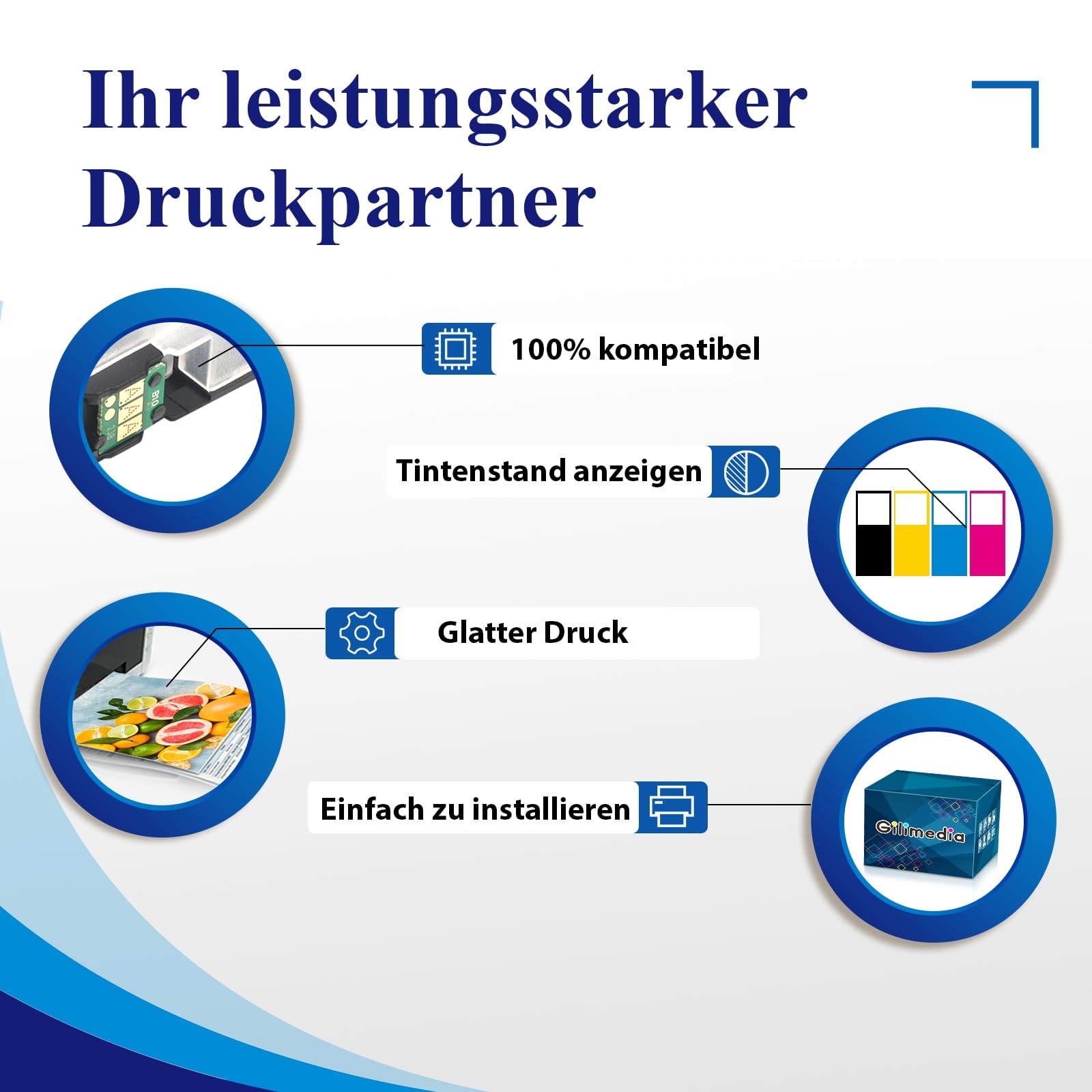 GILIMEDIA Zestaw 13 Tuszy Kompatybilnych Brother LC123 LC123XL DCP MFC — miniatura 5