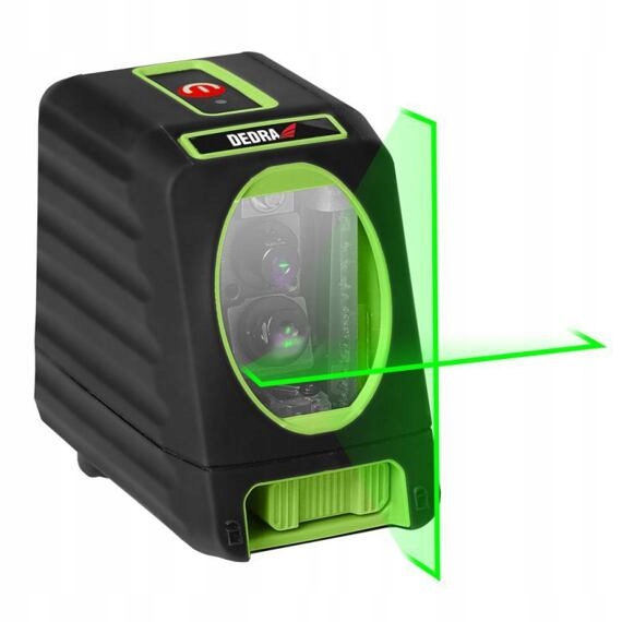 Dedra křížovy laser Zelený dosah 30m, +/- 2mm/10m, baterie 4*AA, MC0903