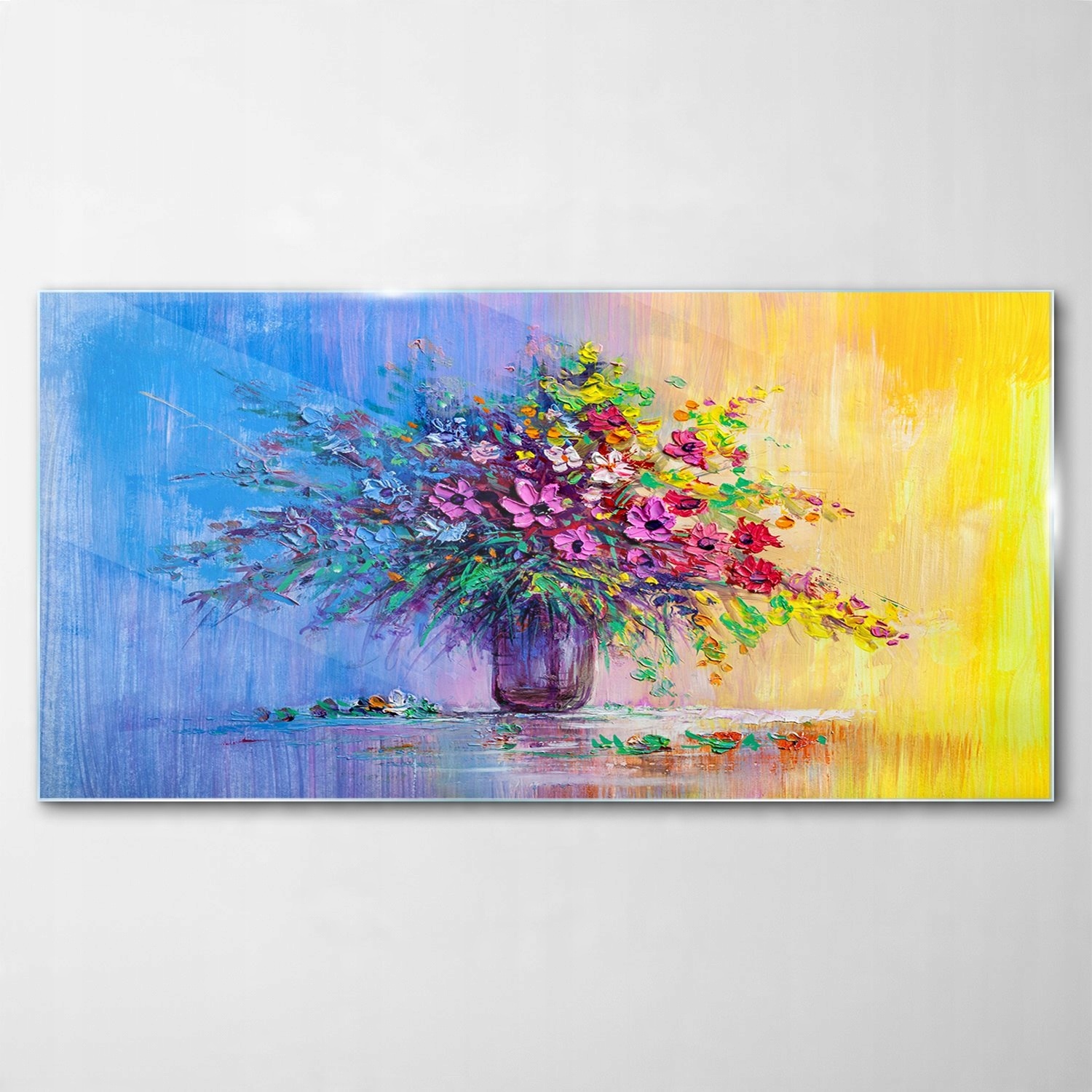 

Hartowany Obraz Szklany Bukiet Art Kwiaty 140x70