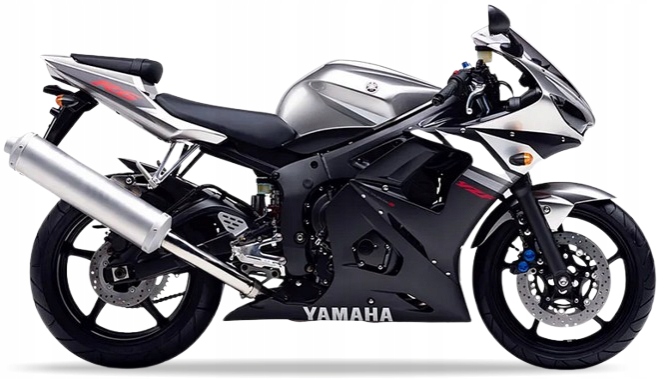 Nálepky Na Motocykel Juula Pre Yamaha Yzf R6 2003 Strieborné 3 RJ05