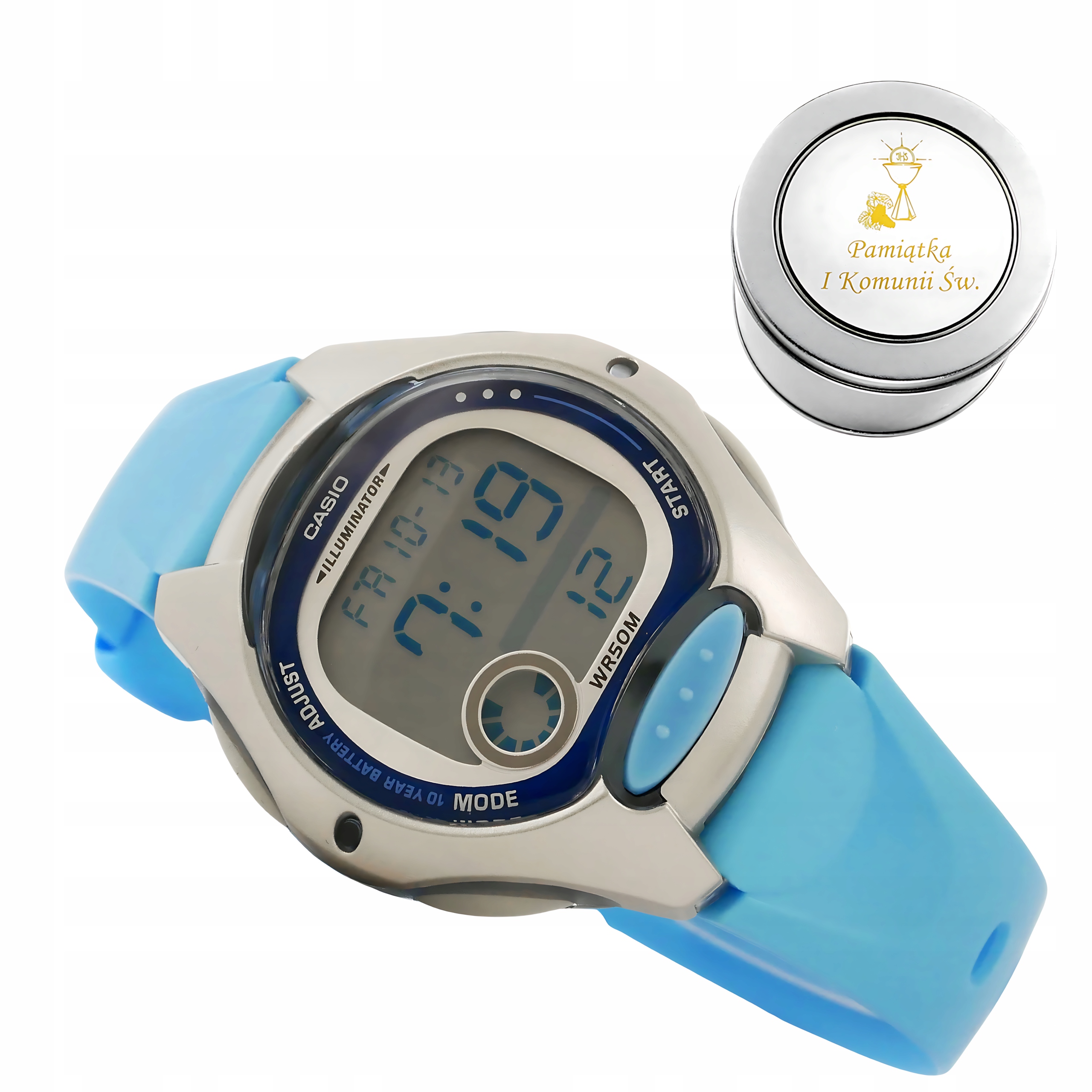 Dětské hodinky Casio LW-200-2B Sportovní modré WR50 Led Alarm Krabička