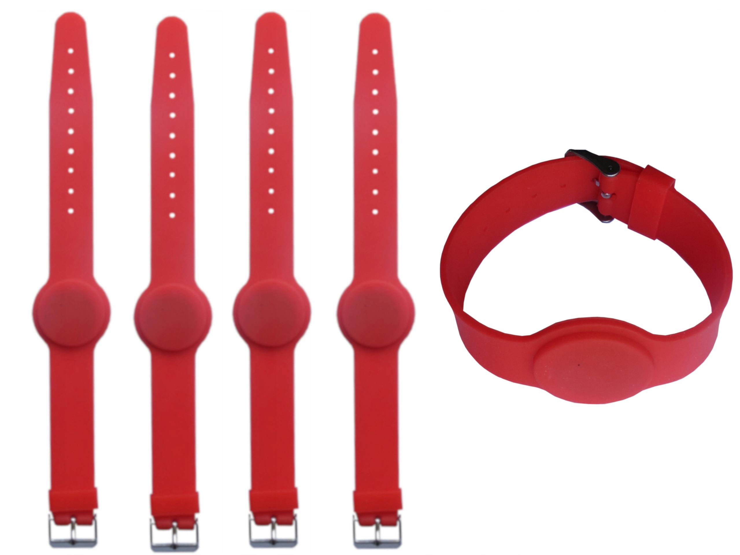 Červená bazénová programovatelná páska Tag ID T5577 Unique 125kHz 50 kusů