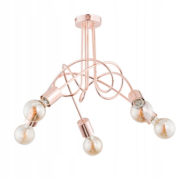 Závěsné osvětlení Tango Měděná stropní svítidlo vhodná do obývacího pokoje