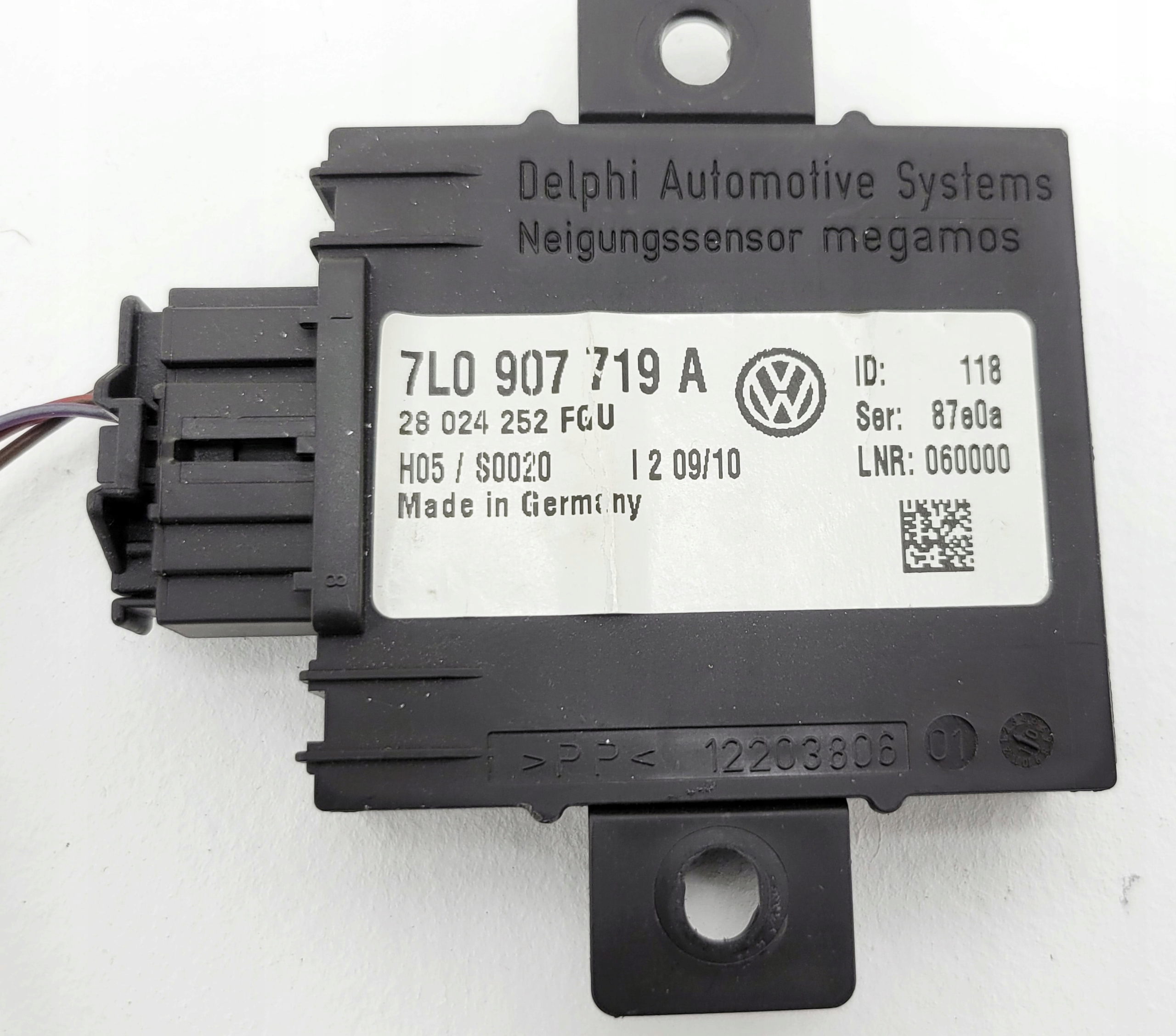 VW PHAETON and LIFT module alarm module control unit 7L0907719A + connecting spoiler