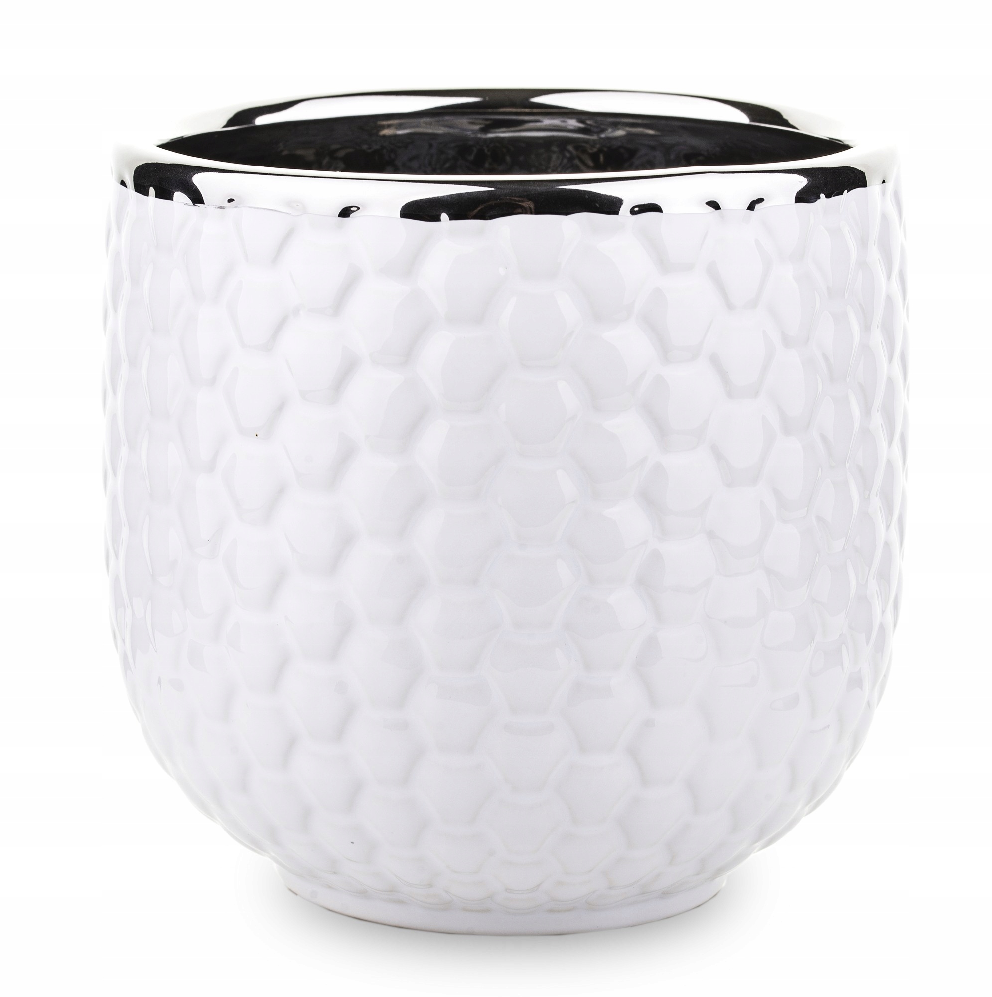 DONICZKA DONICA OSŁONKA CERAMICZNA NA KWIATY BIAŁA