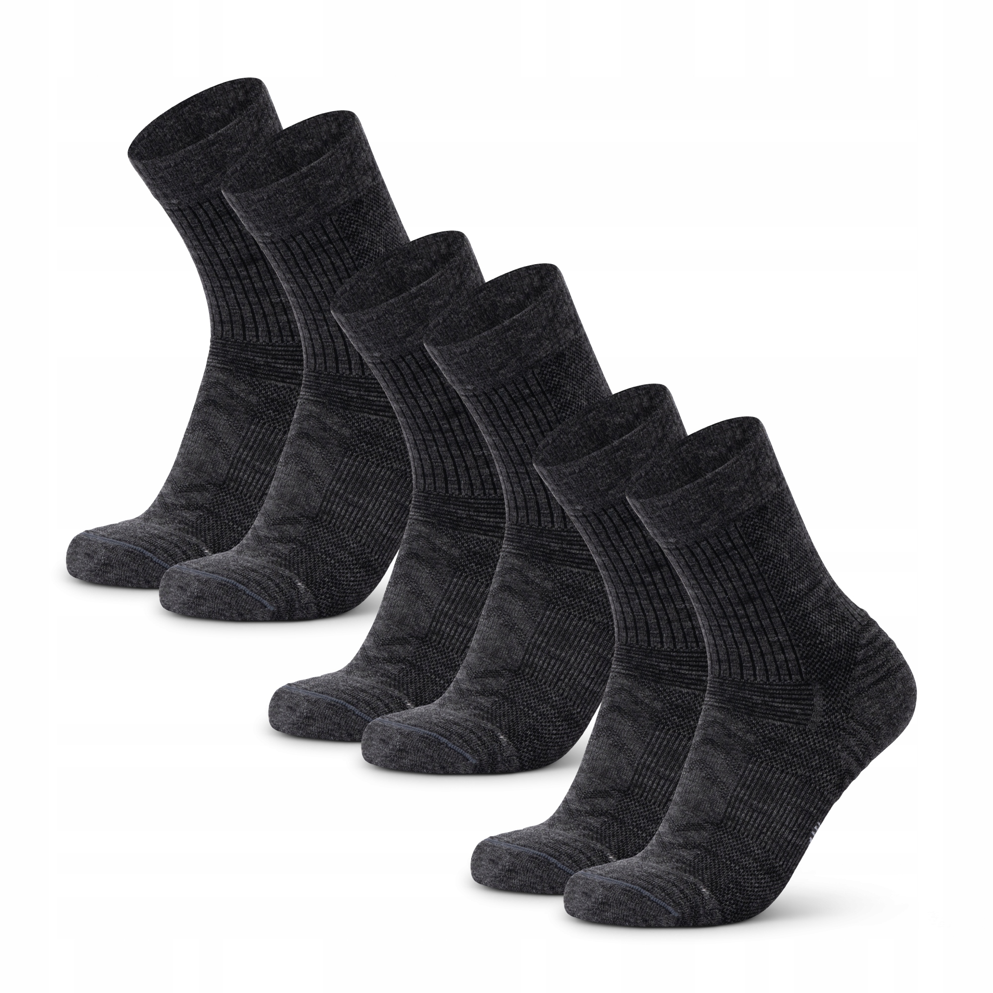 Lekkie Skarpety Trekkingowe Merino Danish Endurance Turystyczne 3-pak 39-42