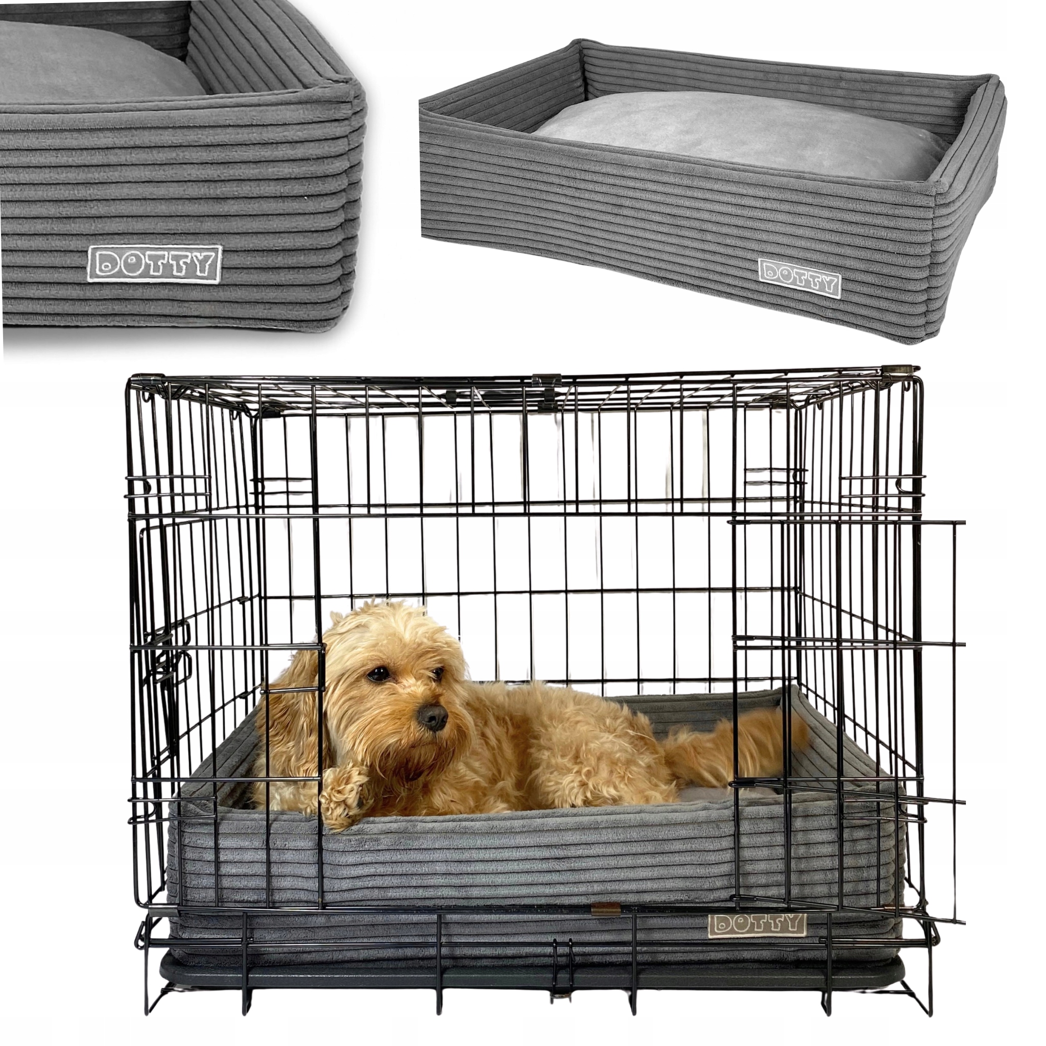 Levně Pelíšek do klece pro psa, polštář potah do přepravky 60x40