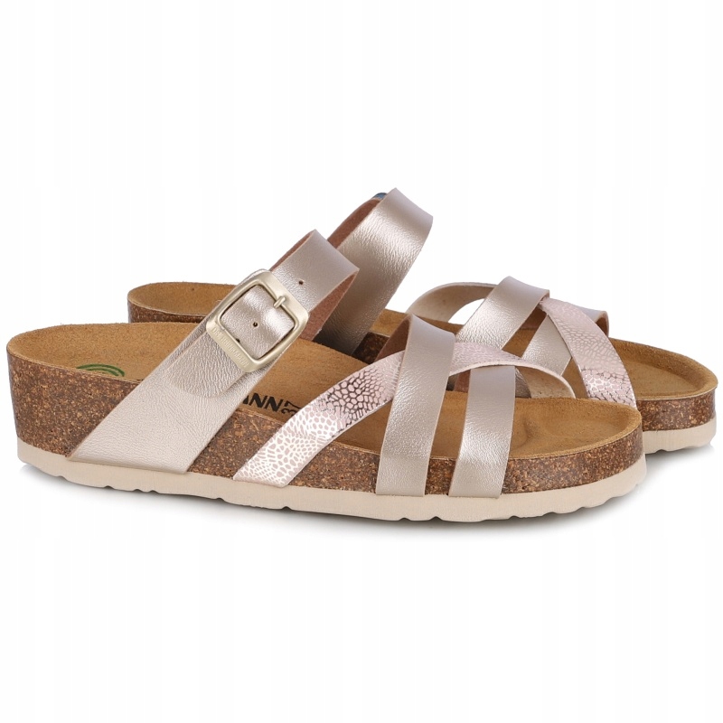 Dámské Nazouváky Dr. Brinkmann 700904-82 Gold Eco Vel. .38