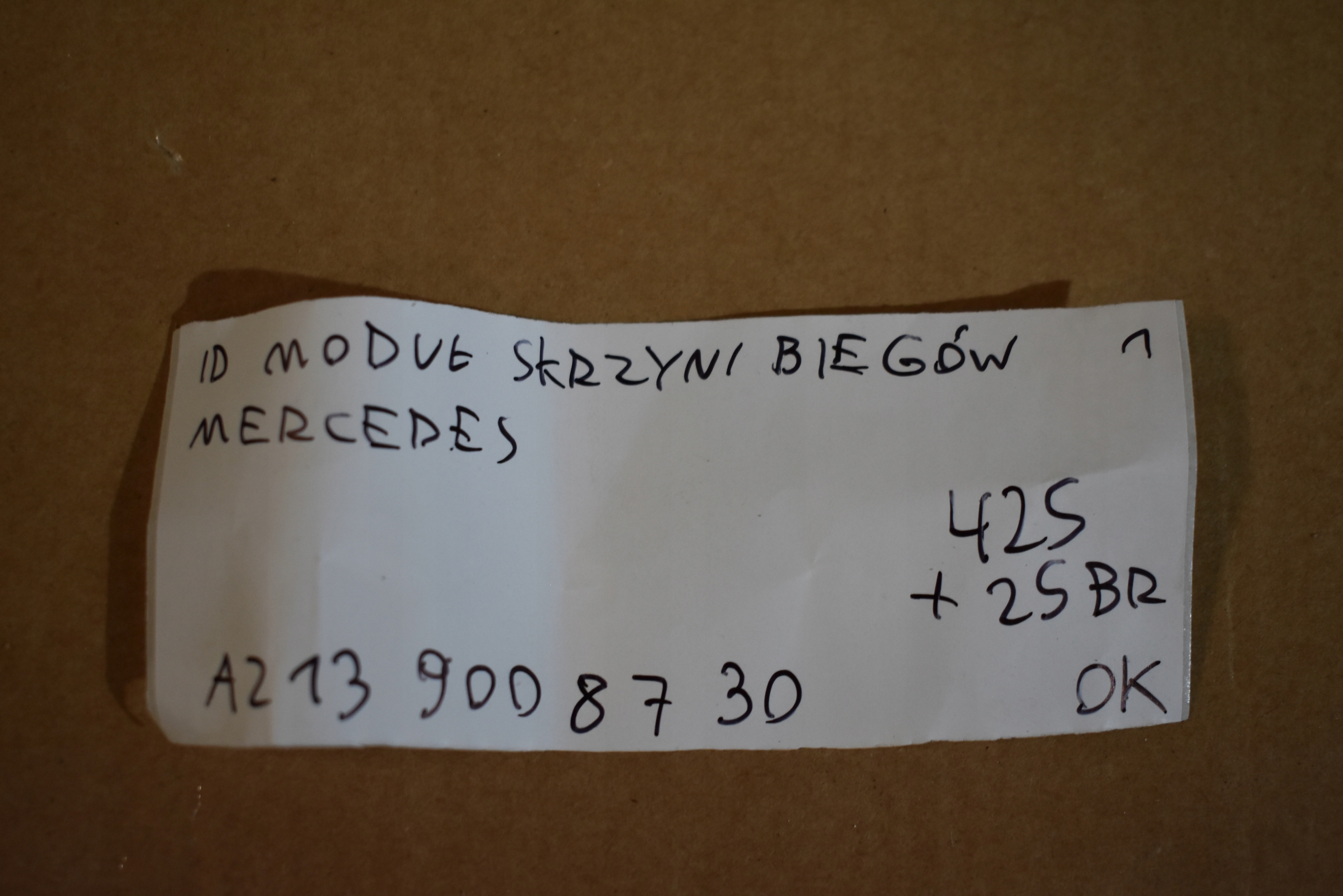 IDEALNY modulo cambio ingranaggi MERCEDES 1 9