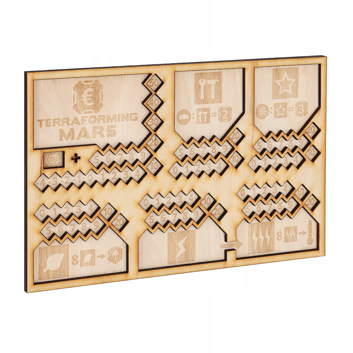 DREWNIANA PLANSZETKA GRACZA TERRAFORMACJA MARSA