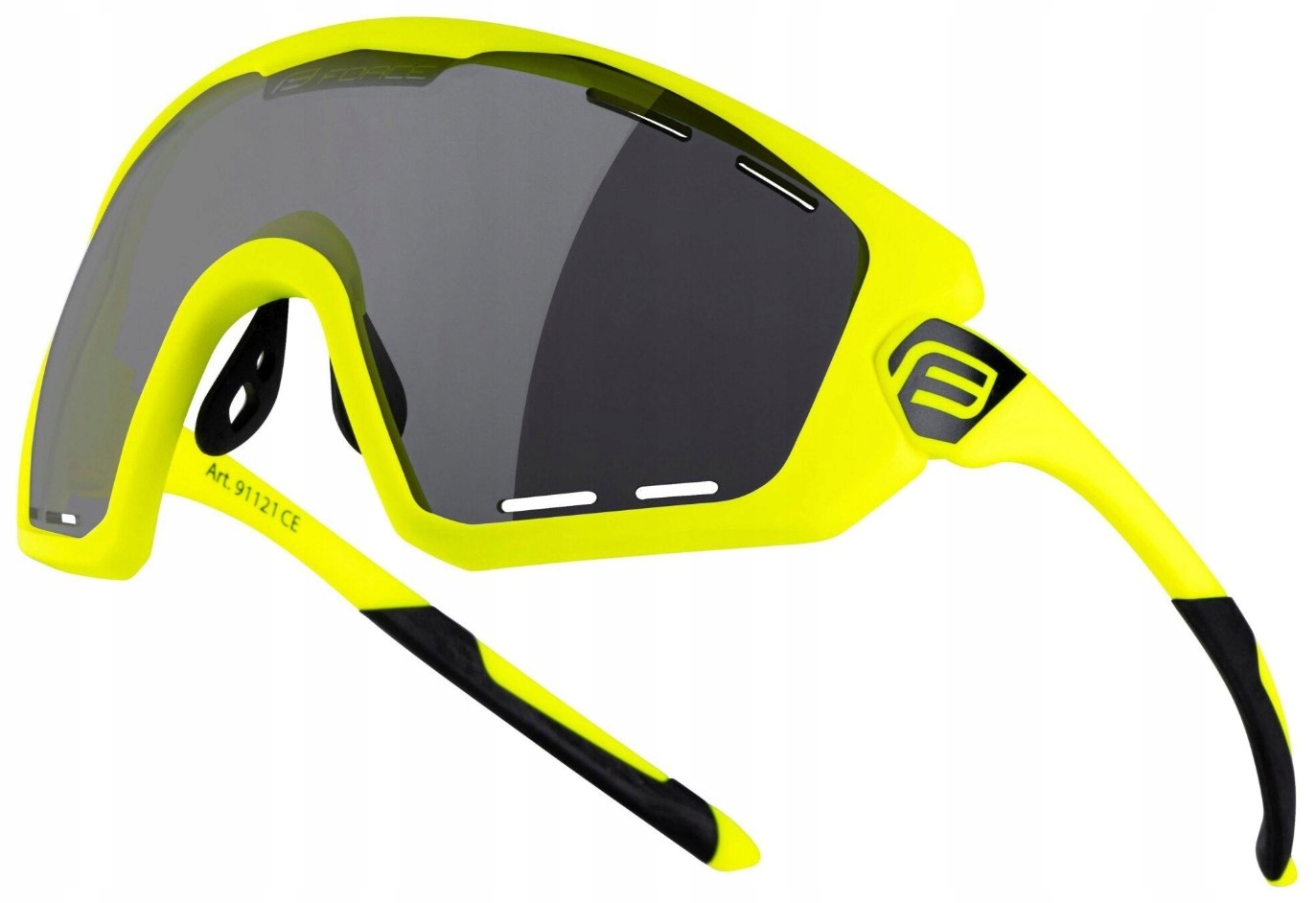 Okulary Przeciwsłoneczne Force Ombro Plus Fluo Mat, Czarne Szkła Uv 400