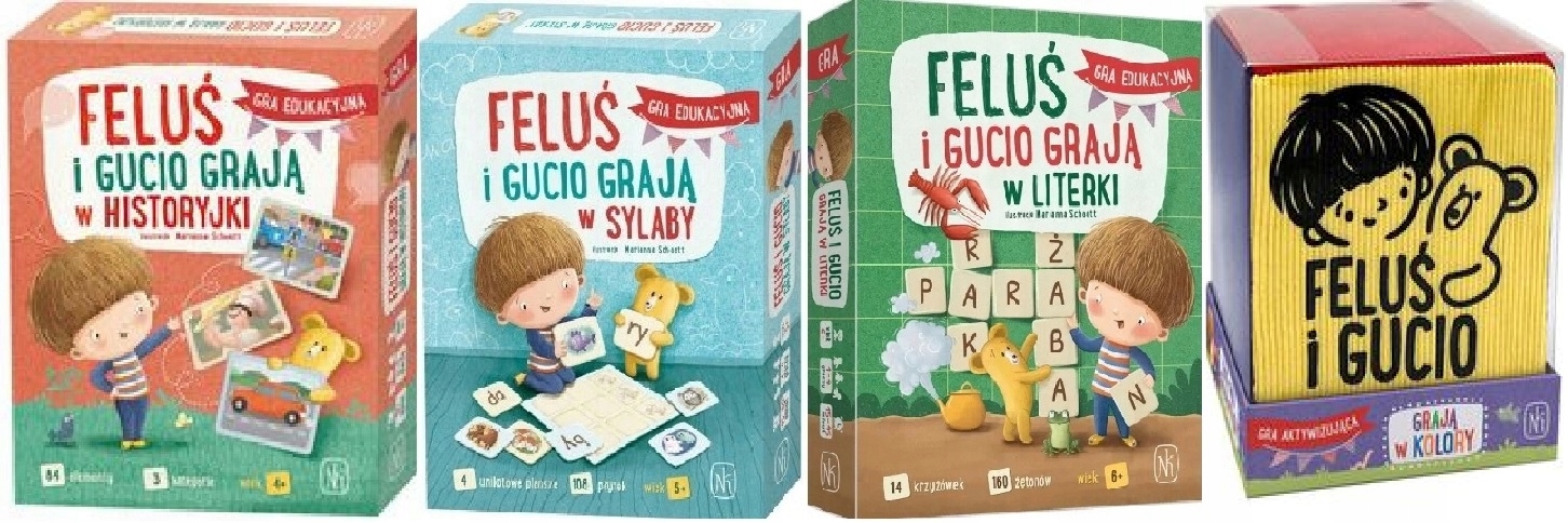 Feluś i Gucio grają w literki grają w sylaby historyjki