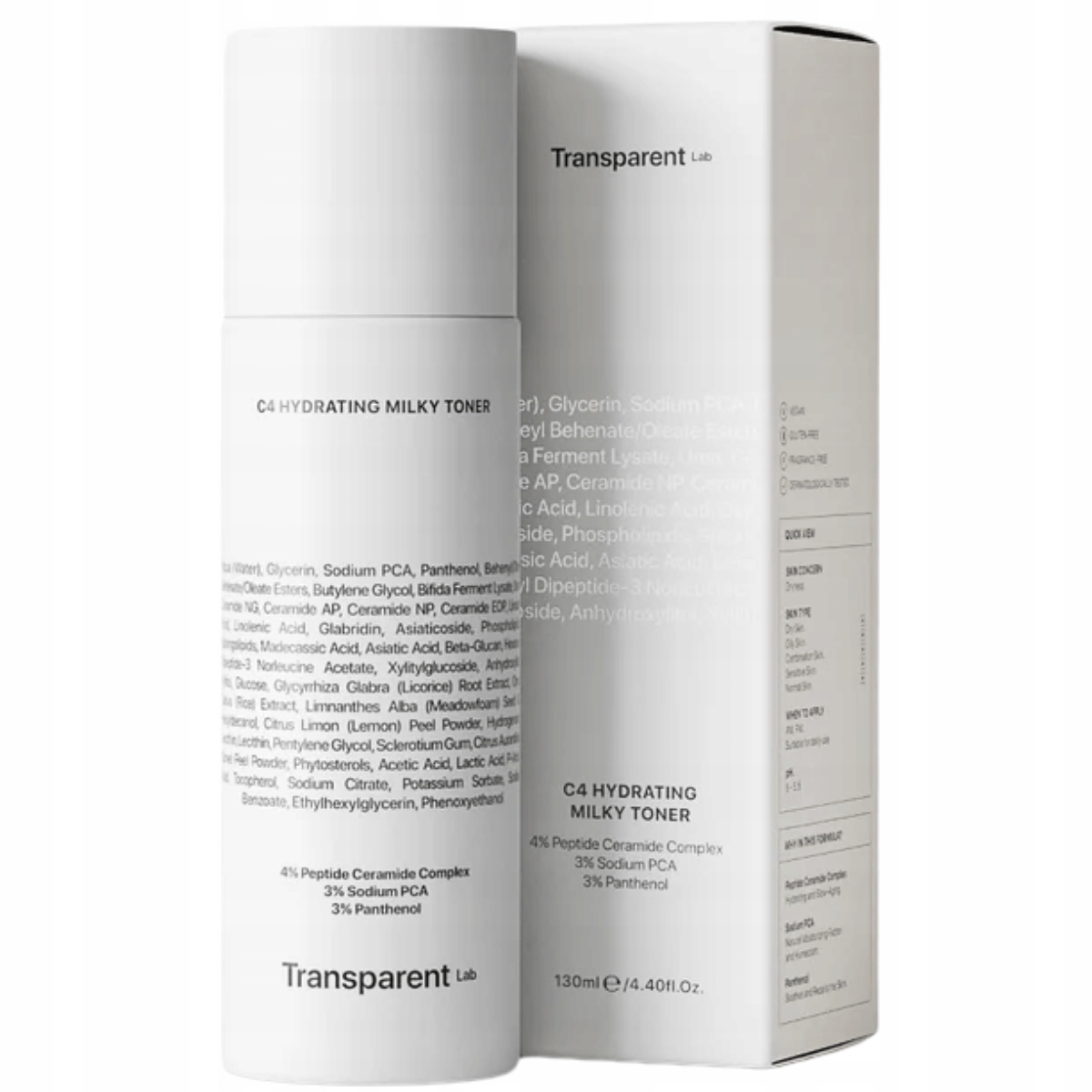 Transparent Lab C4 Hydrating Milky Toner 130 ml tonik nawilżający