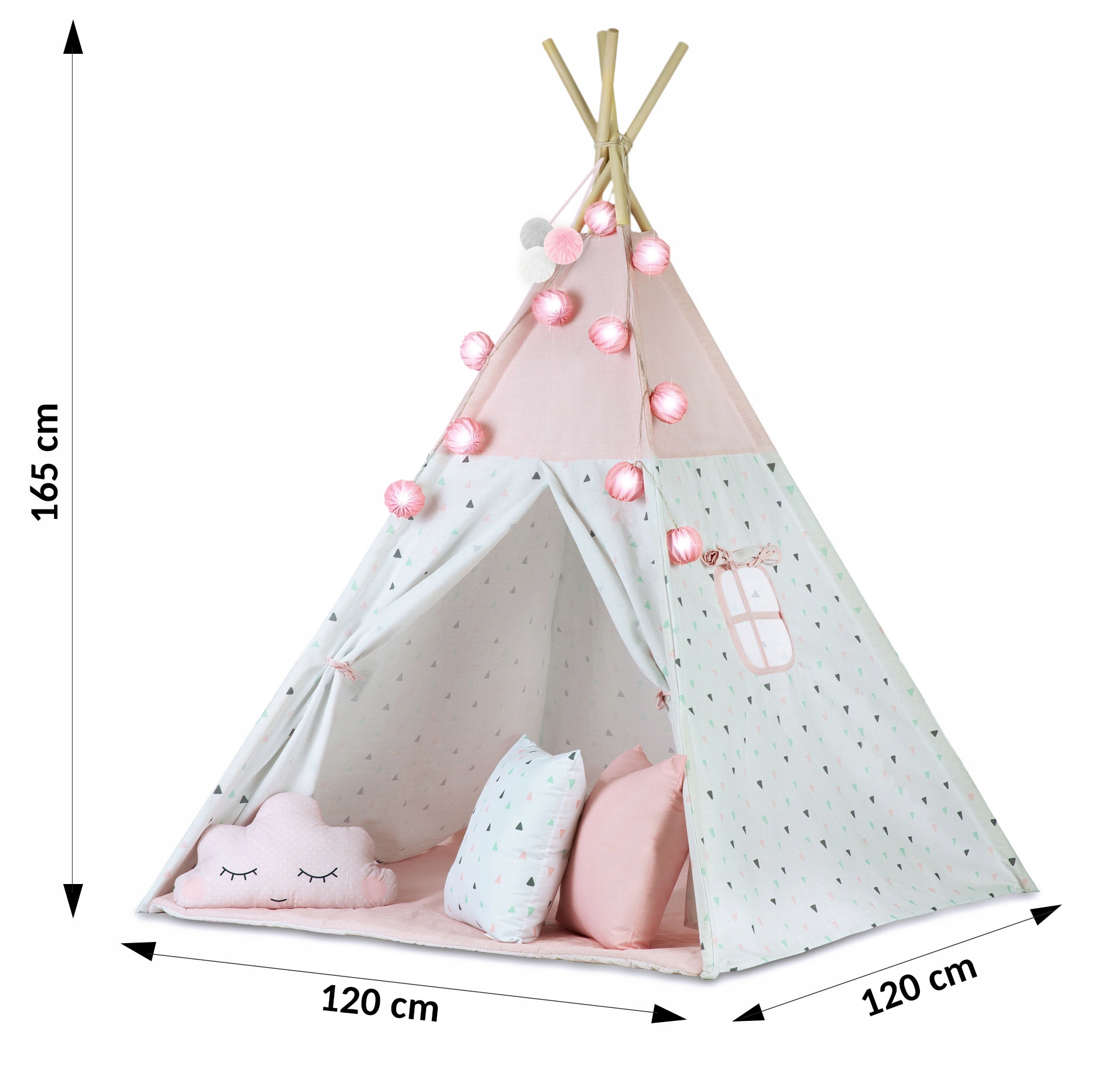 Stan TIPI pre deti TEEPEE Garland OUTLET Hmotnosť produktu s jednotkovým balením 4,6 kg